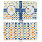 Boy's Space & Geometric Print 3 Ring Binders - Full Wrap - 1" - APPROVAL