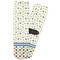 Boy's Space & Geometric Print Adult Crew Socks - Single Pair - Front and Back