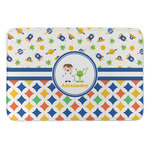 Boy's Space & Geometric Print Anti-Fatigue Kitchen Mat (Personalized)