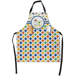 Boy's Space & Geometric Print Apron With Pockets w/ Name or Text