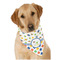 Boy's Space & Geometric Print Bandana - On Dog