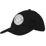 Boy's Space & Geometric Print Baseball Cap - Black (Personalized)