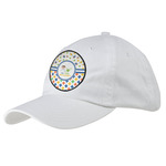 Boy's Space & Geometric Print Baseball Cap - White (Personalized)