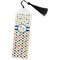 Boy's Space & Geometric Print Bookmark with tassel - Flat