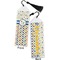 Boy's Space & Geometric Print Bookmark with tassel - Front and Back