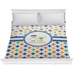 Boy's Space & Geometric Print Comforter - King (Personalized)