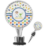 Boy's Space & Geometric Print Wine Bottle Stopper (Personalized)