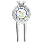 Boy's Space & Geometric Print Golf Divot Tool & Ball Marker (Personalized)