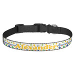 Boy's Space & Geometric Print Dog Collar - Medium (Personalized)