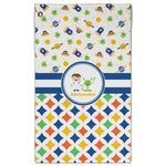 Boy's Space & Geometric Print Golf Towel - Poly-Cotton Blend w/ Name or Text
