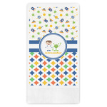 Boy's Space & Geometric Print Guest Napkins - Full Color - Embossed Edge (Personalized)