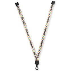 Boy's Space & Geometric Print Lanyard (Personalized)