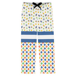 Boy's Space & Geometric Print Mens Pajama Pants