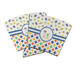 Boy's Space & Geometric Print Party Cup Sleeve (Personalized)