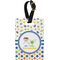 Boy's Space & Geometric Print Personalized Rectangular Luggage Tag