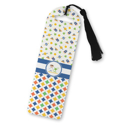 Boy's Space & Geometric Print Plastic Bookmark (Personalized)