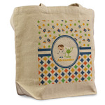 Boy's Space & Geometric Print Reusable Cotton Grocery Bag (Personalized)