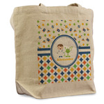 Boy's Space & Geometric Print Reusable Cotton Grocery Bag - Single (Personalized)