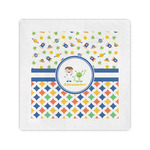 Boy's Space & Geometric Print Cocktail Napkins (Personalized)