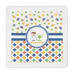 Boy's Space & Geometric Print Decorative Paper Napkins (Personalized)