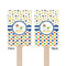 Boy's Space & Geometric Print Wooden 6.25" Stir Stick - Rectangular - Double Sided - Front & Back