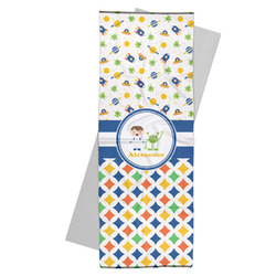 Boy's Space & Geometric Print Yoga Mat Towel (Personalized)