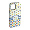 Boy's Space & Geometric Print iPhone 15 Pro Tough Case - Angle