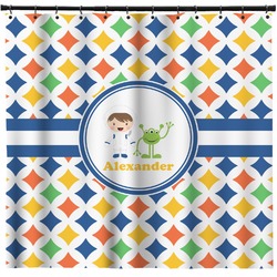 Boy's Astronaut Shower Curtain - 71" x 74" (Personalized)