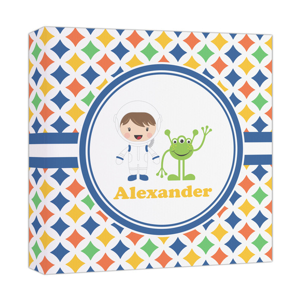 Custom Boy's Astronaut Canvas Print - 12x12 (Personalized)