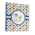 Boy's Astronaut 3 Ring Binder - Full Wrap - 1" (Personalized)