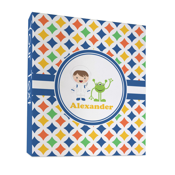 Custom Boy's Astronaut 3 Ring Binder - Full Wrap - 1" (Personalized)