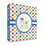 Boy's Astronaut 3 Ring Binder - Full Wrap - 2" (Personalized)