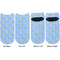 Boy's Astronaut Adult Ankle Socks - Double Pair - Front and Back - Apvl