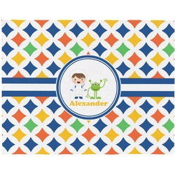 Boy's Astronaut Woven Fabric Placemat - Twill w/ Name or Text