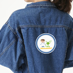 Boy's Astronaut Twill Iron On Patch - Custom Shape - X-Large (Personalized)