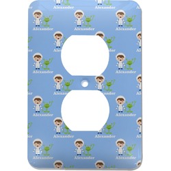 Boy's Astronaut Electric Outlet Plate (Personalized)