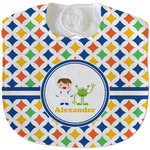 Boy's Astronaut Velour Baby Bib w/ Name or Text