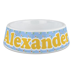 Boy's Astronaut Plastic Dog Bowl - Large (Personalized)