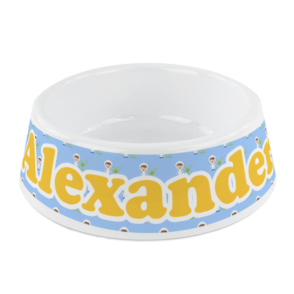 Custom Boy's Astronaut Plastic Dog Bowl - Small (Personalized)