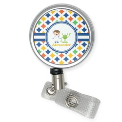 Boy's Astronaut Retractable Badge Reel (Personalized)