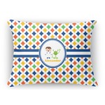 Boy's Astronaut Rectangular Throw Pillow Case (Personalized)