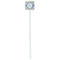 Boy's Astronaut White Plastic Stir Stick - Double Sided - Square - Single Stick