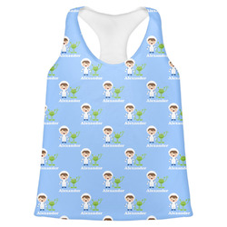 Boy's Astronaut Womens Racerback Tank Top - X Large (Personalized)
