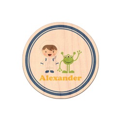Boy's Astronaut Genuine Maple or Cherry Wood Sticker (Personalized)