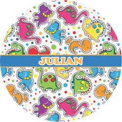 Dinosaur Print Multipurpose Round Labels - 1" (Personalized)