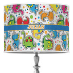 Dinosaur Print 16" Drum Lamp Shade - Poly-film (Personalized)