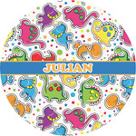 Dinosaur Print Multipurpose Round Labels - 2" (Personalized)