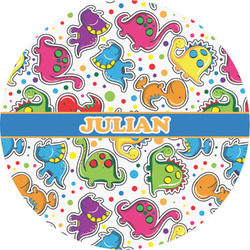 Dinosaur Print Multipurpose Round Labels - 2" (Personalized)