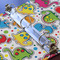 Dinosaur Print 3 Ring Binders - Full Wrap - 1" - DETAIL