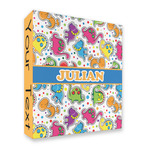 Dinosaur Print 3 Ring Binder - Full Wrap - 2" (Personalized)